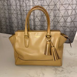 Coach Leather Shoulder Bag in Tan